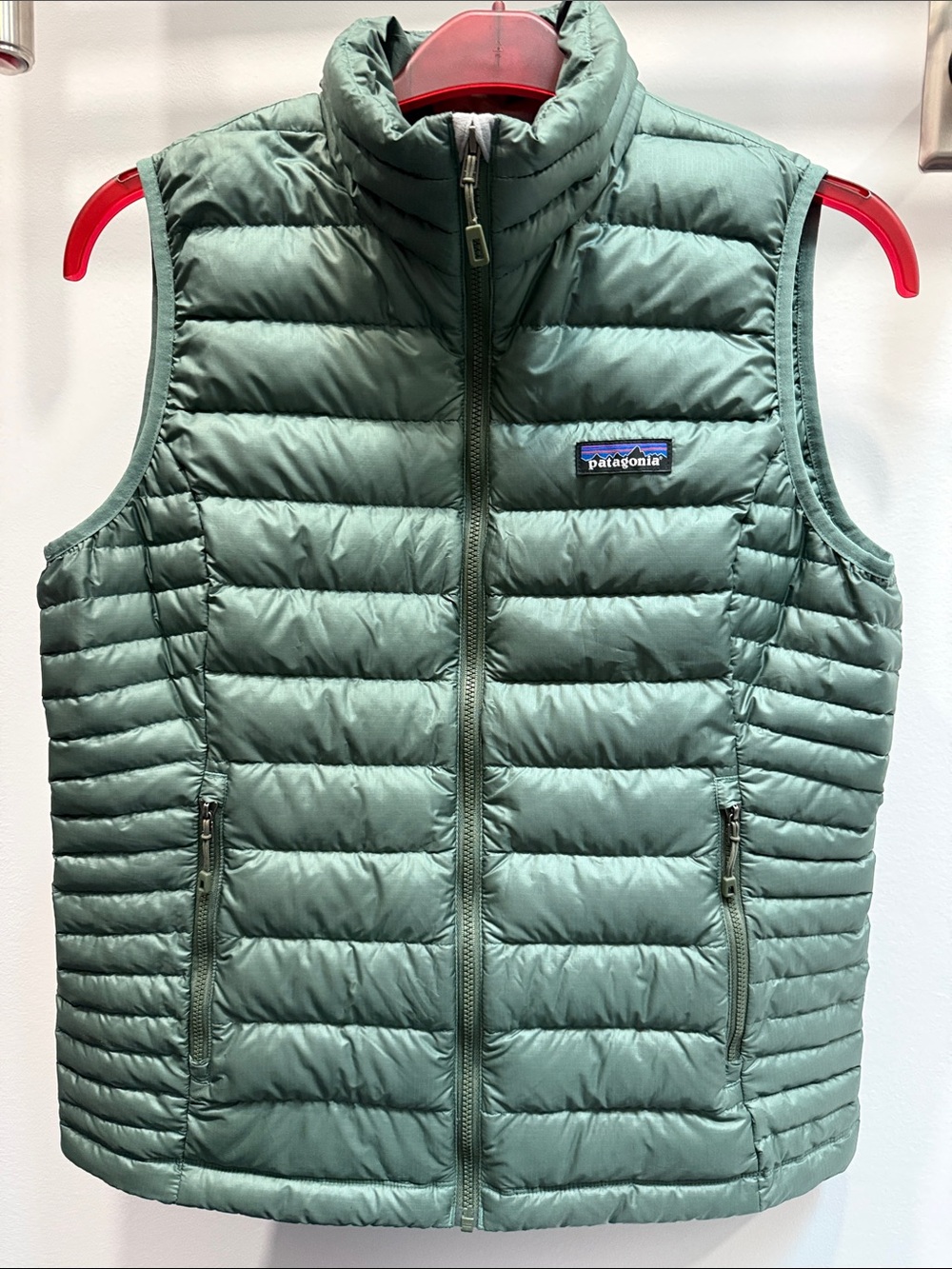 Patagonia Sage Green Puffer Down Vest